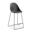 LEVEL Pebble Black Stool Shell Seat