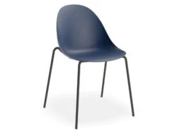 LEVEL Pebble Chair Navy Blue With Shell Seat - Swivel Base - Black -Level Furniture Outlet Store pebble navy 7bf86982 b053 4df9 965a 94e270eec9c8