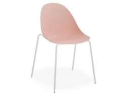 LEVEL Pebble Chair Soft Pink With Shell Seat - Pyramid Fixed Base With Castors - Black -Level Furniture Outlet Store pebble pink 4 pole chair white base 1 BlackFeet 32da287f 571f 479c ac0a cc46987f1c38