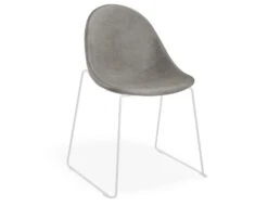 LEVEL Pebble Chair Grey Upholstered Vintage Seat - Natural Beechwood Base -Level Furniture Outlet Store pebble rail chair grey leather white base 1 9a74f112 e3ac 49a5 9935 a7b1453ae969