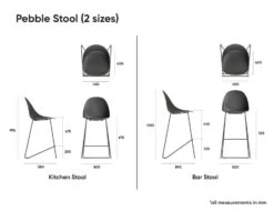 LEVEL Pebble Fabric Grey Upholstered Stool -Level Furniture Outlet Store pebble stools dimensions page 2 eb0032b0 ff23 4440 905d bedf67c53c68