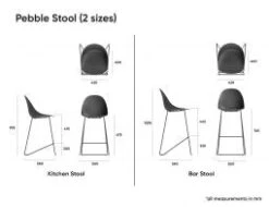 LEVEL Pebble Black Stool Shell Seat -Level Furniture Outlet Store pebble stools dimensions page c38b1607 916f 40a7 bde9 25a8aba09f41