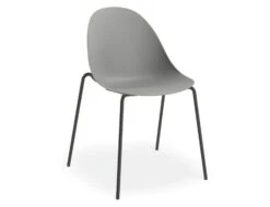 LEVEL Pebble Chair Grey With Shell Seat - Swivel Base - Black -Level Furniture Outlet Store pebble vi 01 chair grey ec21e798 c746 4bfc 8af8 3ec4676ed974