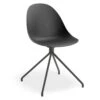 LEVEL Pebble Chair Black With Shell Seat - Pyramid Fixed Base