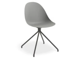 LEVEL Pebble Chair Grey With Shell Seat - Swivel Base - Black -Level Furniture Outlet Store pebble vi 09 chair grey d6b18749 cfc5 43ae 93f0 4e5fecc9c4b7