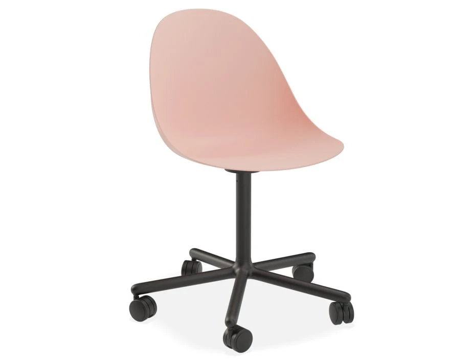 LEVEL Pebble Chair Soft Pink With Shell Seat - Natural Beechwood Base 7 LEVEL Pebble Chair Soft Pink With Shell Seat - Natural Beechwood Base - Image 7