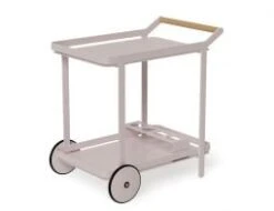 LEVEL Imola Outdoor Bar Cart - Pale Pink Blush -Level Furniture Outlet Store pink teak bar cart trolley quality 6ea4056e e8e0 486d 8b23 bf90042f39ac