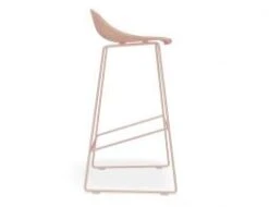 LEVEL Pop Stool - Soft Pink Frame And Shell Seat -Level Furniture Outlet Store plastic seat metal frame light 98d3cd48 5fb8 406d bf5d 0b23203efb31