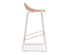 LEVEL Pop Stool - Soft Pink Frame And Shell Seat -Level Furniture Outlet Store plastic seat metal frame light b7b28bfa df77 49ed addf 789a0012ccf1