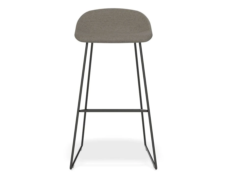 LEVEL Pop Stool With Black Frame And Fabric Grey Seat 5 LEVEL Pop Stool With Black Frame And Fabric Grey Seat - Image 5