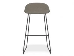 LEVEL Pop Stool With Black Frame And Fabric Grey Seat 12 LEVEL Pop Stool With Black Frame And Fabric Grey Seat - Image 12