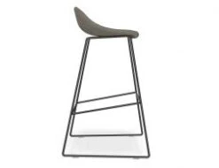 LEVEL Pop Stool With Black Frame And Fabric Grey Seat 23 LEVEL Pop Stool With Black Frame And Fabric Grey Seat -Level Furniture Outlet Store pop bar stool dark grey fabric 755 side view 2 1365929b a286 4572 a800 5cf579dd6990
