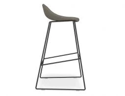 LEVEL Pop Stool With Black Frame And Fabric Grey Seat 11 LEVEL Pop Stool With Black Frame And Fabric Grey Seat - Image 11