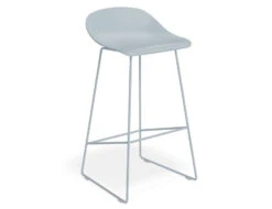 LEVEL Pop Stool - Powder Blue Frame And Shell Seat