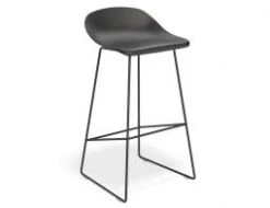 LEVEL Pop Stool Black Frame And Black Shell Seat -Level Furniture Outlet Store pop stool black front modern 2a7347a3 e3c0 4fcb a9ae 56112ca43843