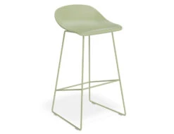 LEVEL Pop Stool - Dusty Green Frame And Shell Seat