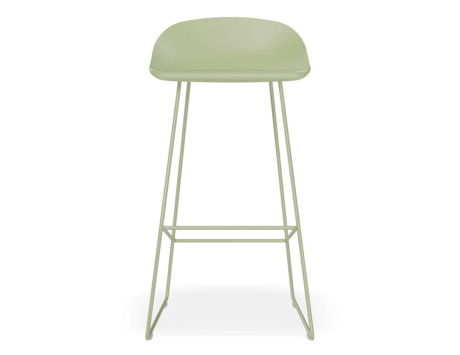 LEVEL Pop Stool - Dusty Green Frame And Shell Seat 4 LEVEL Pop Stool - Dusty Green Frame And Shell Seat - Image 4