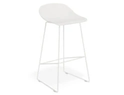 LEVEL Pop Stool - White Frame And Shell Seat