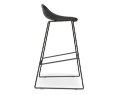 LEVEL Pop Stool With Black Frame And Upholstered Vintage Black Seat -Level Furniture Outlet Store pop stools black leather side 9dc66d83 3002 41fd 8638 f835abd4f29e