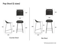 LEVEL Pop Stool - Dusty Green Frame And Shell Seat 26 LEVEL Pop Stool - Dusty Green Frame And Shell Seat -Level Furniture Outlet Store pop stools dimensions 2 ee68b9ac 19ca 4b84 9e2e 2a6c685fe1ee