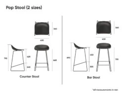LEVEL Pop Stool - Silver Grey Frame And Shell Seat -Level Furniture Outlet Store pop stools dimensions 772a6deb 2689 4201 91ae 832fae974d23