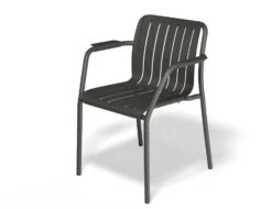LEVEL Roku Outdoor Armchair In Matt Charcoal - No Cushion
