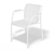 LEVEL Roku Outdoor Armchair In Matt White - No Cushion