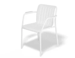 LEVEL Roku Outdoor Armchair In Matt White - No Cushion