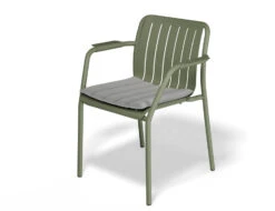 LEVEL Roku Outdoor Armchair In Matt Eucalyptus Green - No Cushion -Level Furniture Outlet Store roku armchaircushion green lightgrey1