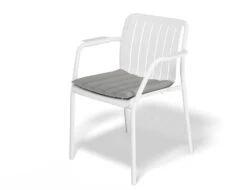 LEVEL Roku Outdoor Armchair In Matt White - No Cushion -Level Furniture Outlet Store roku armchaircushion white lightgrey1