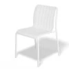 LEVEL Roku Outdoor Dining Chair In Matt White - Roku Dining Chair - White