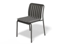 LEVEL Roku Outdoor Dining Chair In Matt Charcoal - No Cushion -Level Furniture Outlet Store roku chaircushion charcoal lightgrey