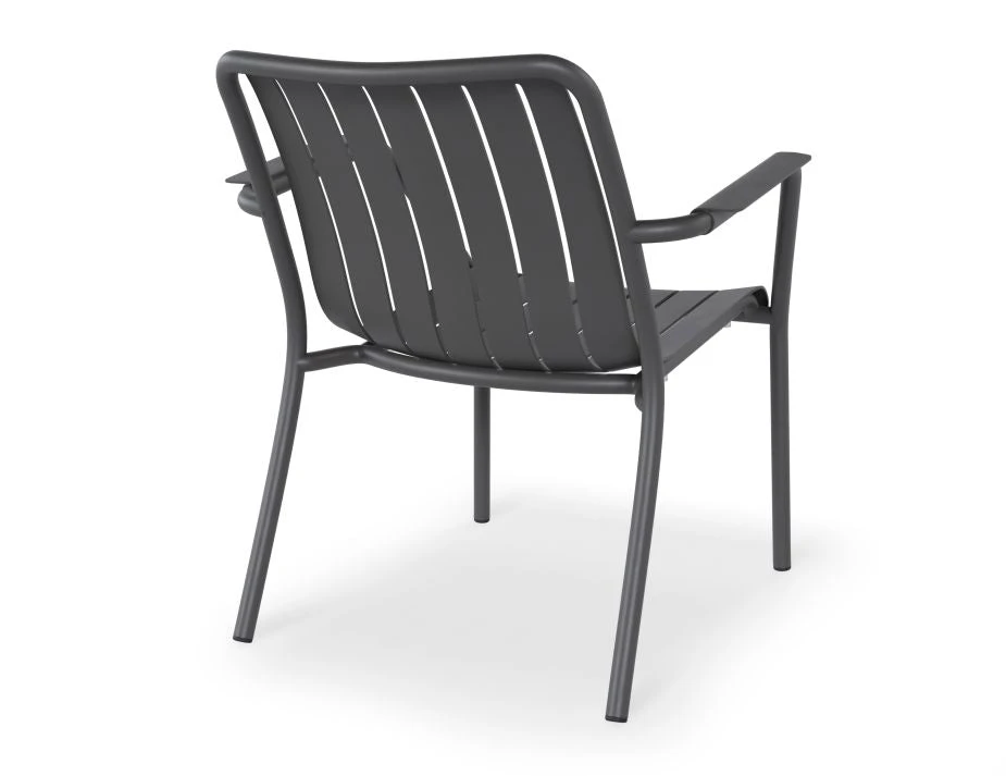 LEVEL Roku Outdoor Lounge Chair In Matt Charcoal 2 LEVEL Roku Outdoor Lounge Chair In Matt Charcoal - Image 2