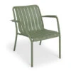 LEVEL Roku Outdoor Lounge Chair In Matt Eucalyptus Green