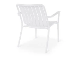 LEVEL Roku Outdoor Lounge Chair In Matt White -Level Furniture Outlet Store roku low relax arm chair white BACK