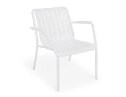 LEVEL Roku Outdoor Lounge Chair In Matt White -Level Furniture Outlet Store roku low relax arm chair white MAIN
