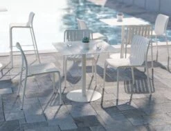 LEVEL Roku Outdoor Dining Chair In Matt White - Roku Dining Chair - White -Level Furniture Outlet Store roku white
