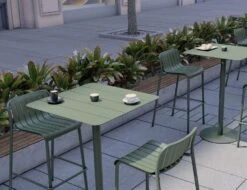 LEVEL Roku High Bar Table - Outdoor - Eucalyptus Green - 65 X 65cm Table Top -Level Furniture Outlet Store roku barstools green 0e36b06b 1082 4836 843c d5125c7abca6