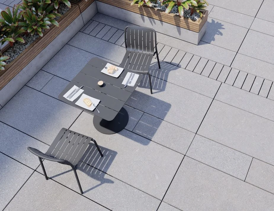 LEVEL Roku Cafe Table - Outdoor - Charcoal - 75 X 75cm Table Top 6 LEVEL Roku Cafe Table - Outdoor - Charcoal - 75 X 75cm Table Top - Image 6