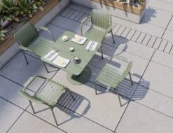 LEVEL Roku Cafe Table - Outdoor - Eucalyptus Green - 75 X 75cm Table Top -Level Furniture Outlet Store roku green 3 b63940c8 ee7e 4752 b8dc c6f6ddd63ff8