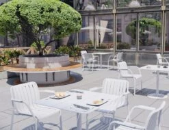 LEVEL Roku Cafe Table - Outdoor - White - 65 X 65cm Table Top 13 LEVEL Roku Cafe Table - Outdoor - White - 65 X 65cm Table Top -Level Furniture Outlet Store roku white 4