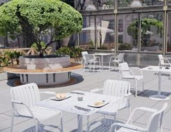 LEVEL Roku Cafe Table - Outdoor - White - 75 X 75cm Table Top -Level Furniture Outlet Store roku white 4 d38c1464 b019 465b af0d 8ed6a16e9358