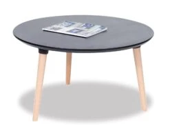 LEVEL Massa Coffee Table - 80cm - Black - Natural