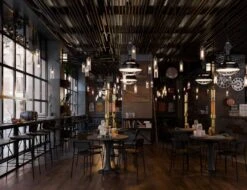 LEVEL Rylie Chair - Padded Seat With Black Backrest - Green Vintage Vegan Leather Seat -Level Furniture Outlet Store rylie range lifestyle3d black black3 15469e04 fbca 4f61 b4eb 60f5217040d8