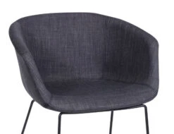 LEVEL Lonsdale Arm Chair - Black Sled - Charcoal Fabric -Level Furniture Outlet Store seat ac507740 0b61 4b9c aae3 aaf010cba0f1