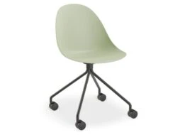 LEVEL Pebble Chair Mint Green With Shell Seat - Sled Stackable Base - White -Level Furniture Outlet Store senchuan green office chair 1 5f38d243 adda 458c 835a a5e72534273e
