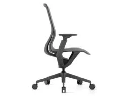 LEVEL Gravity Ergonomic Office Chair - Charcoal Frame - Charcoal Mesh -Level Furniture Outlet Store side shot