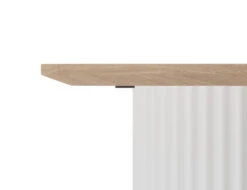 LEVEL Mimi Side Table - White - Natural -Level Furniture Outlet Store side white close up 98edd738 ae6e 4b47 8786 9daa44bf44b8