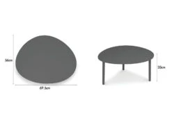 LEVEL Cetara Coffee Table - Outdoor - Charcoal - Medium -Level Furniture Outlet Store specs 89275694 50b5 411c a039 d8145d760dea