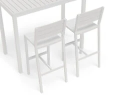 LEVEL Halki Stool With Backrest - White -Level Furniture Outlet Store table outdoor barstool white c154ce93 eaab 4d7e 9b05 f82480b19d97